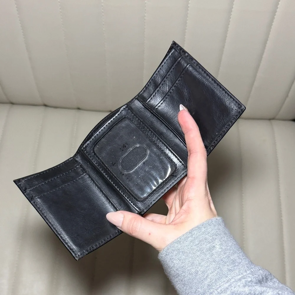 Black Leather Mens Wallet